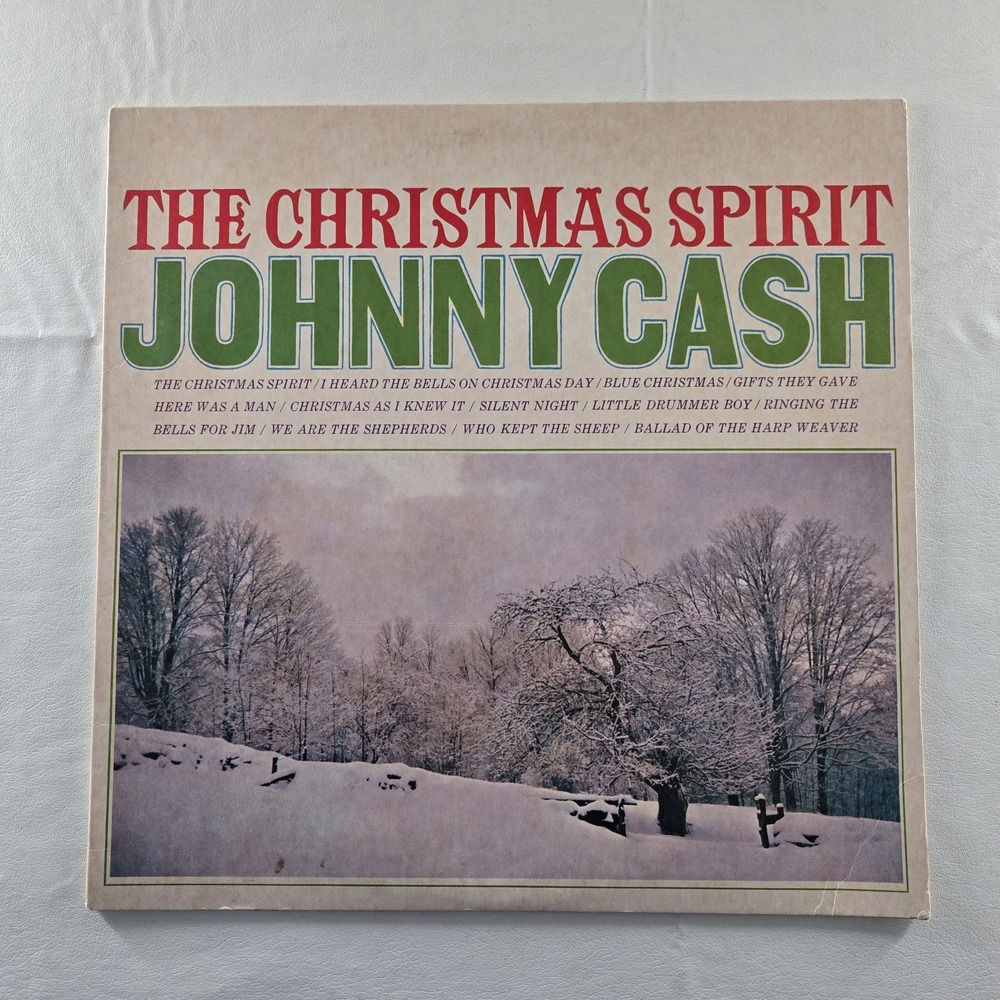 Johnny Cash - The Christmas Spirit 1963 Vinyl LP Record CS 8917 VG+ Tested